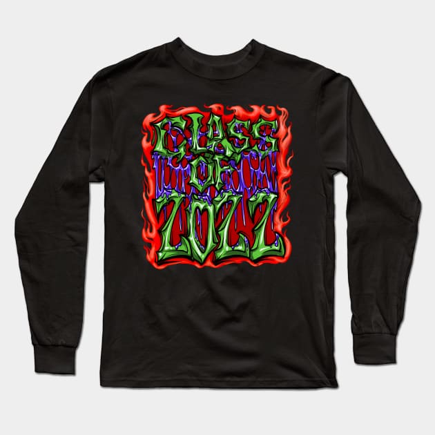 Class Of 2022 Long Sleeve T-Shirt by Shawnsonart